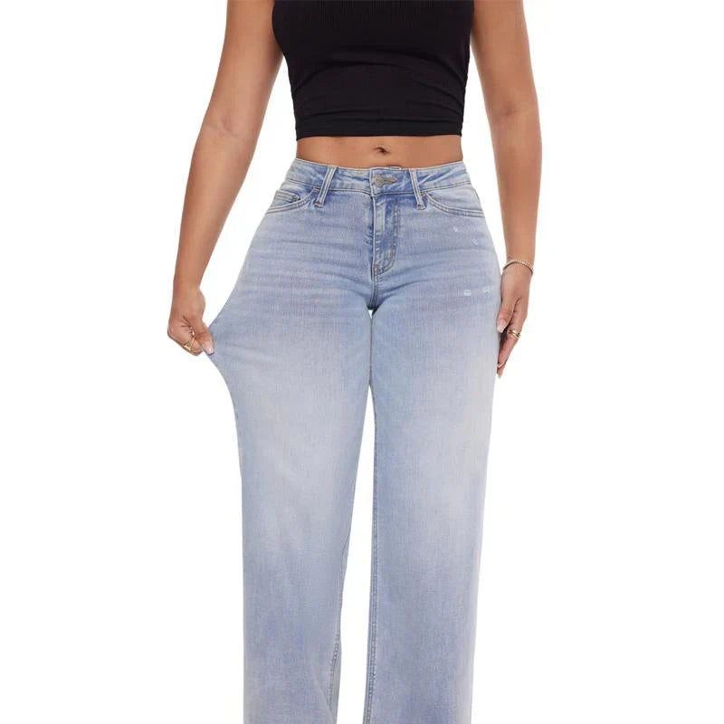Women's Wide Leg Stretch Jeans