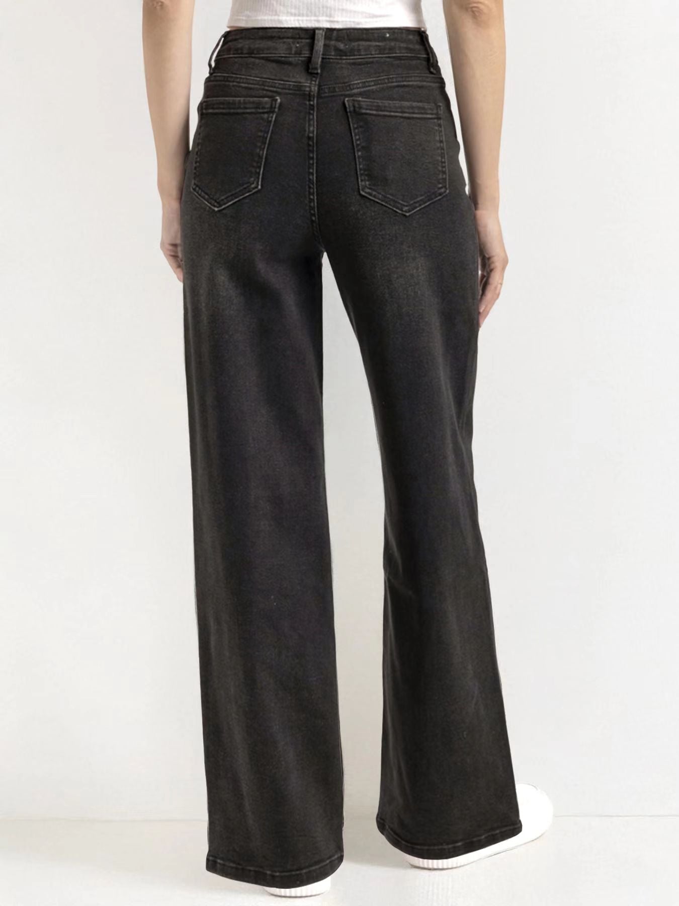 Women's High-Rise Stretch Denim Wide Leg Jeans