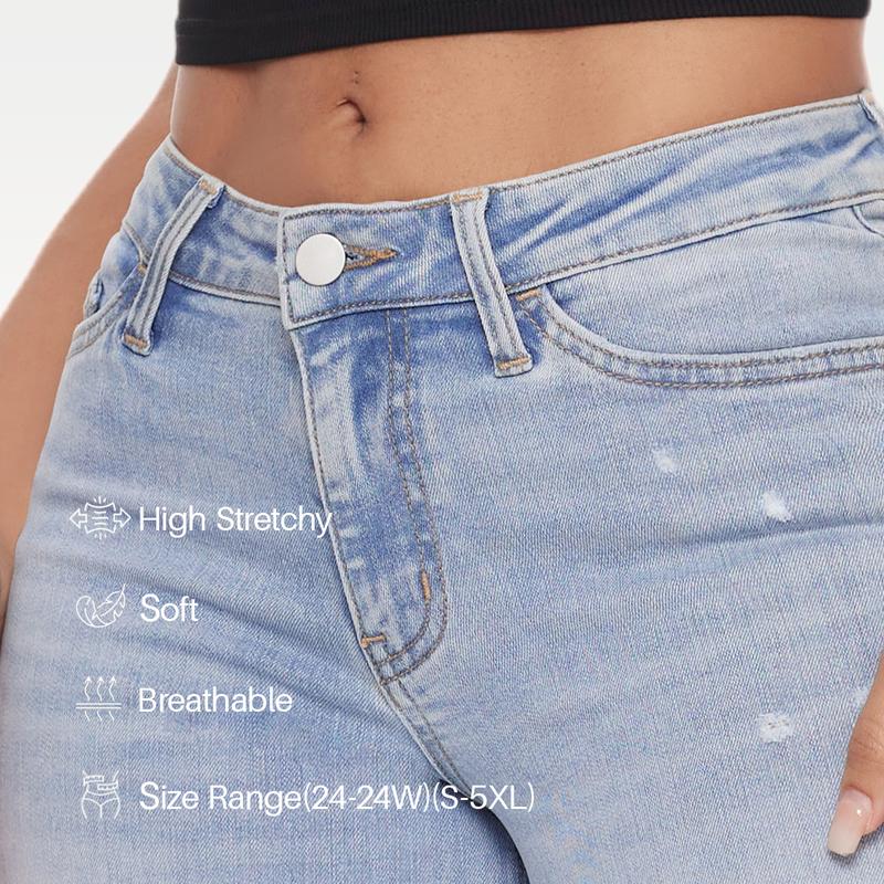 Women's Wide Leg Stretch Jeans