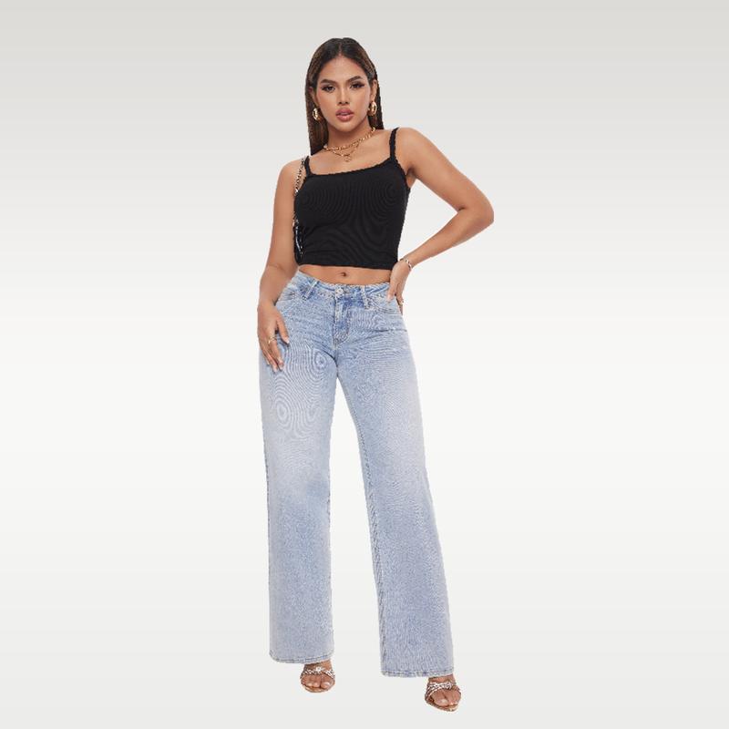 Women's Wide Leg Stretch Jeans